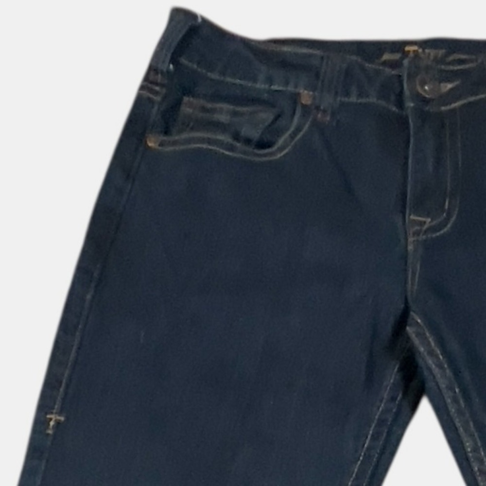 Just Tuff Co. Cowgirl Dark Wash Denim Jean Bootcut 29X31 Hugs Curves Sits @Waist - Picture 3 of 10